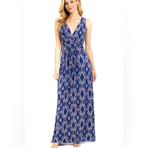 Lemon Tart Dresses & Skirts - NWT Lemon Tart Shania Stitch Fix v-neck maxi dress abstract print Size XL